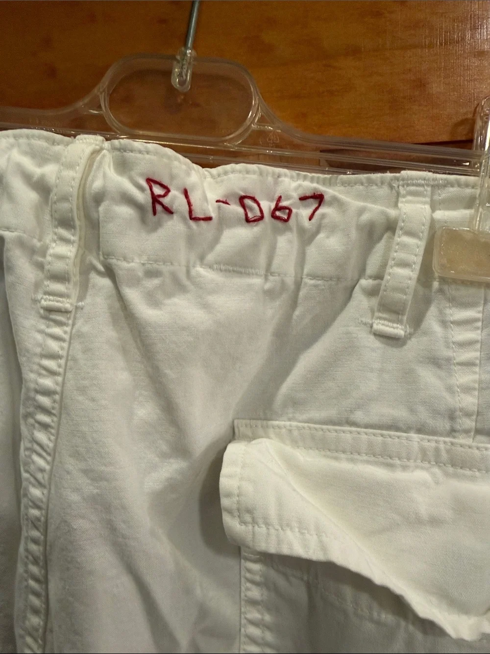 Polo by Ralph Lauren White Cargo Utility Pants